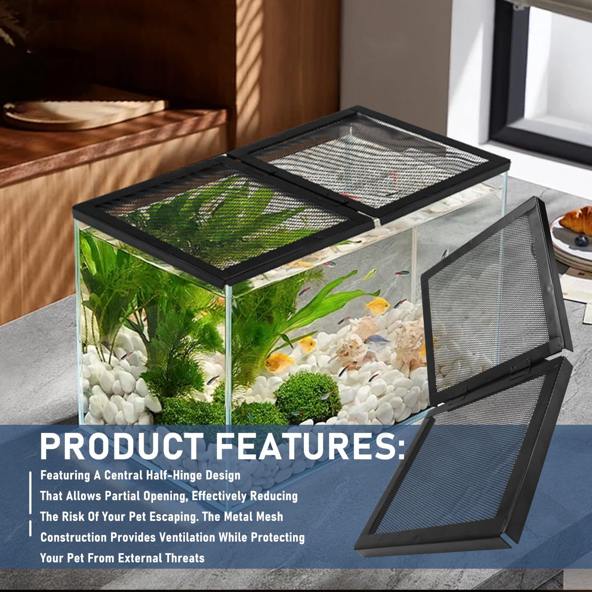 Hinged Door Aquarium Screen Cover O95527