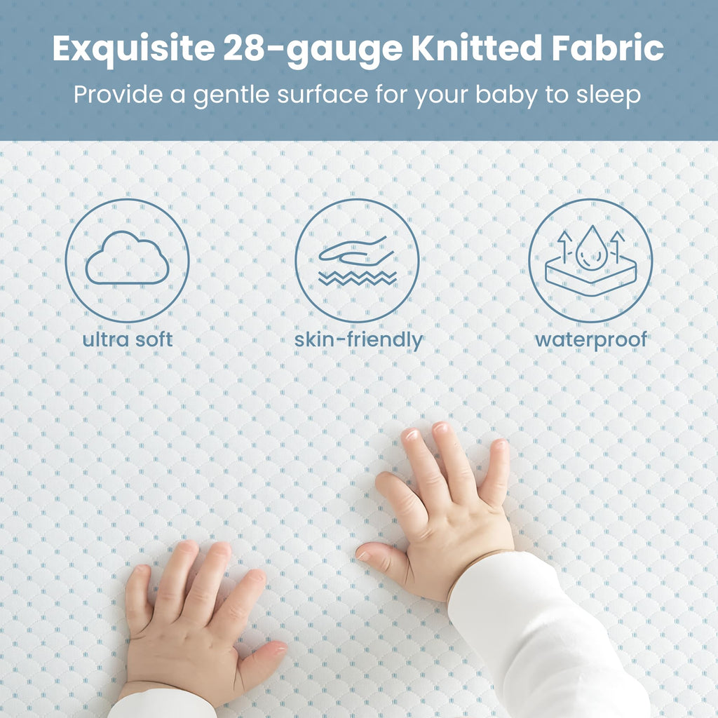 Mini Crib Mattress, 38x24x4 Inch Dual-Sided Gel Memory Foam Y373