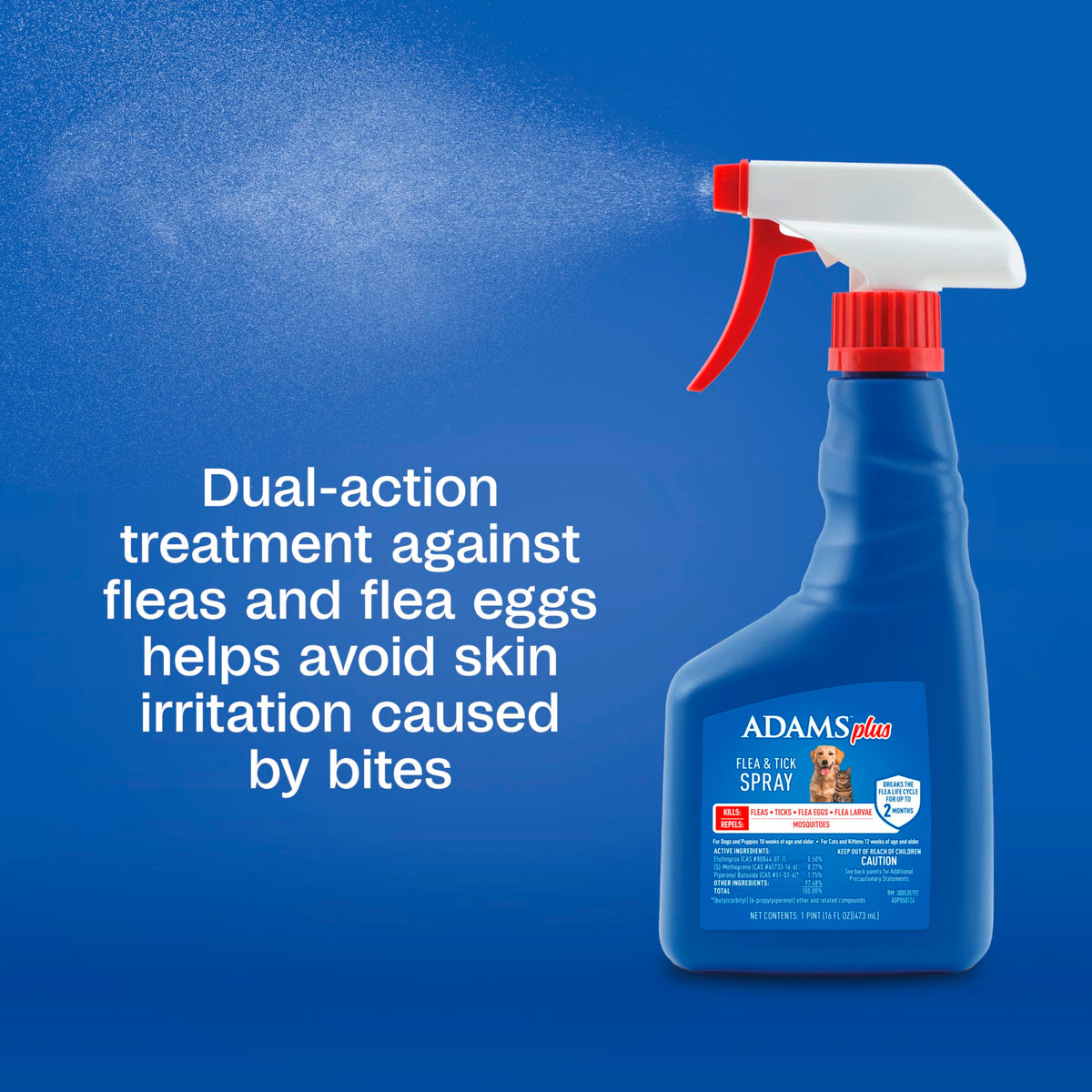 Flea and Tick Spray for Dogs & Cats 16 Fl Oz F3641