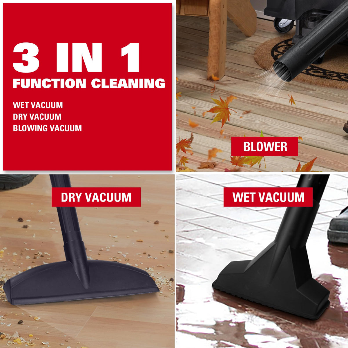 6 Gallon 4 HP Wet Dry Shop Vac Q42746