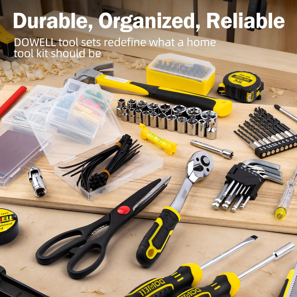 299-Piece Professional Hand Tool Set with Sockets, Pliers, Hex Keys, Screwdrivers H2338