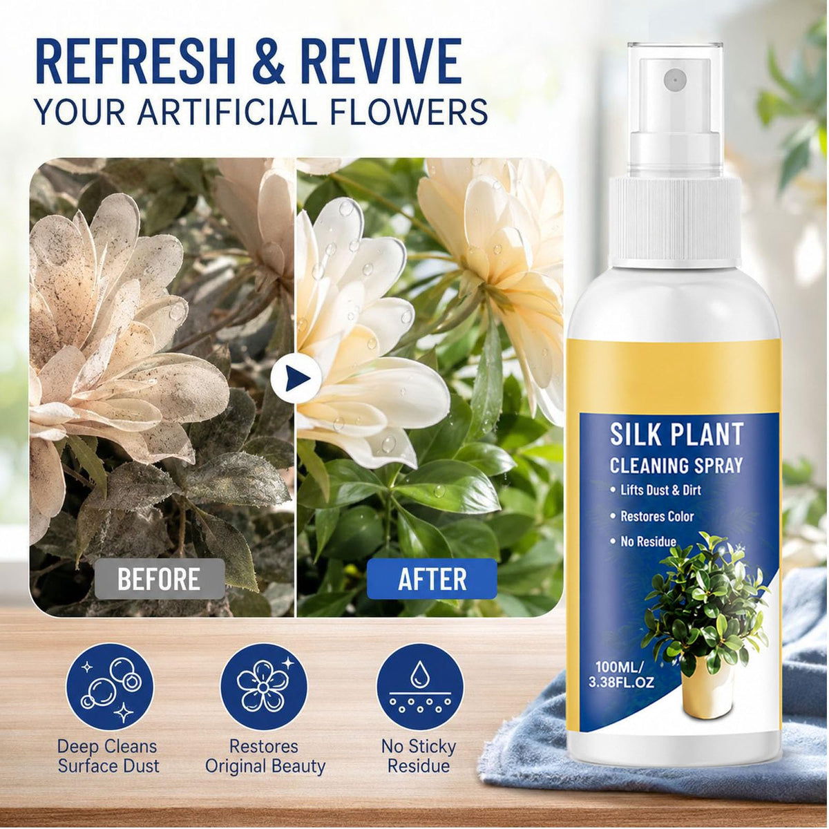 Artificial Flower Cleaning Spray, 9PCS N67700