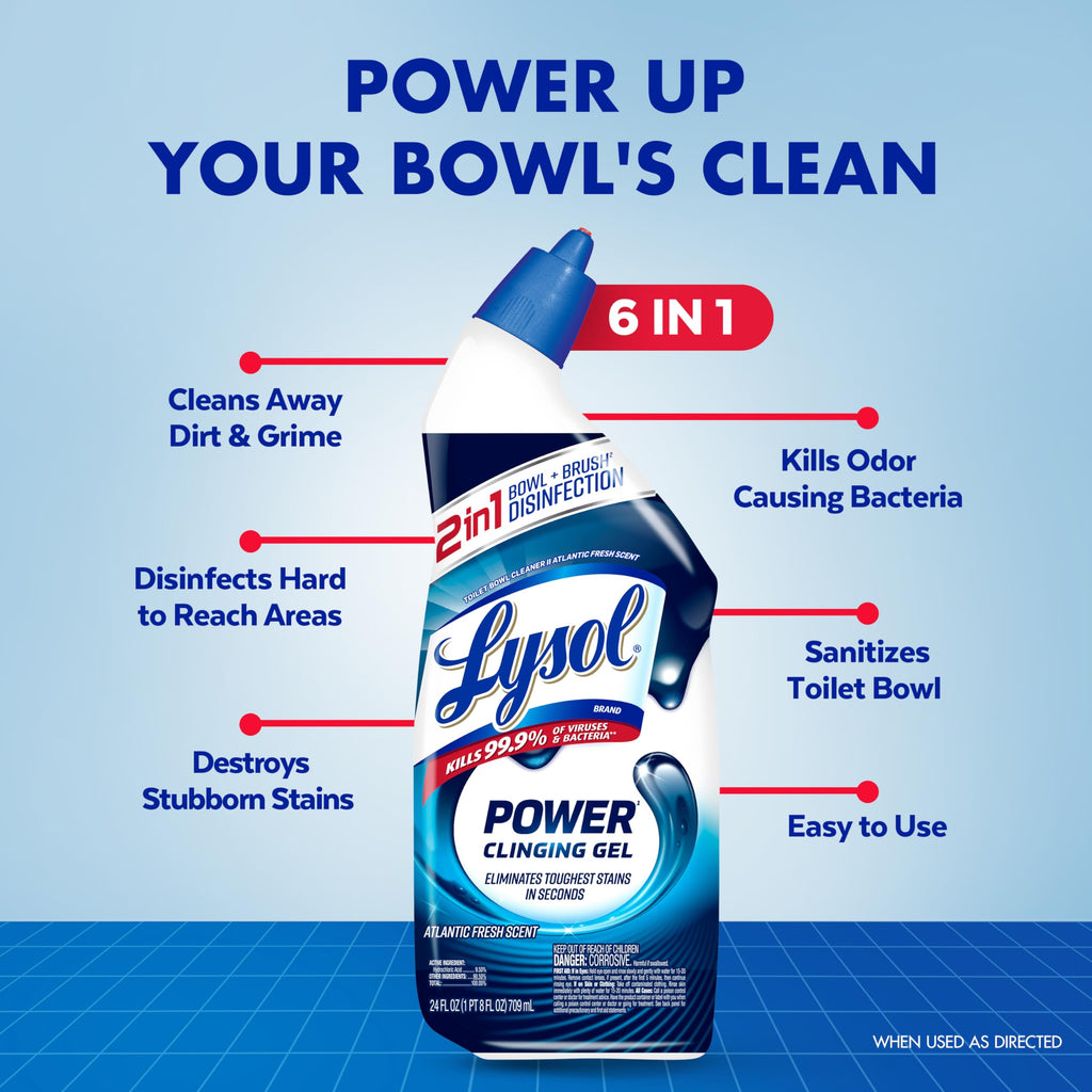 Toilet Bowl Cleaner Clinging Gel 24 oz 2 Pack O264