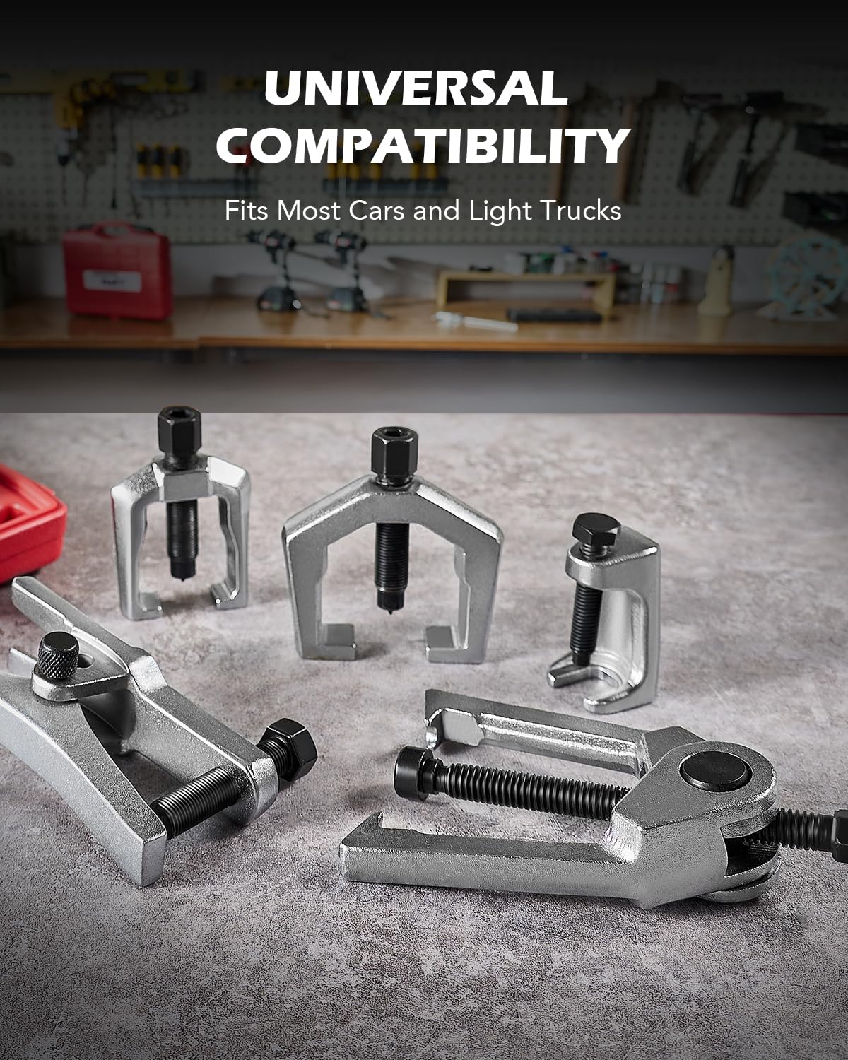 Ball Joint Separator, Tie Rod End Tool Set, Pitman Arm Puller J84814