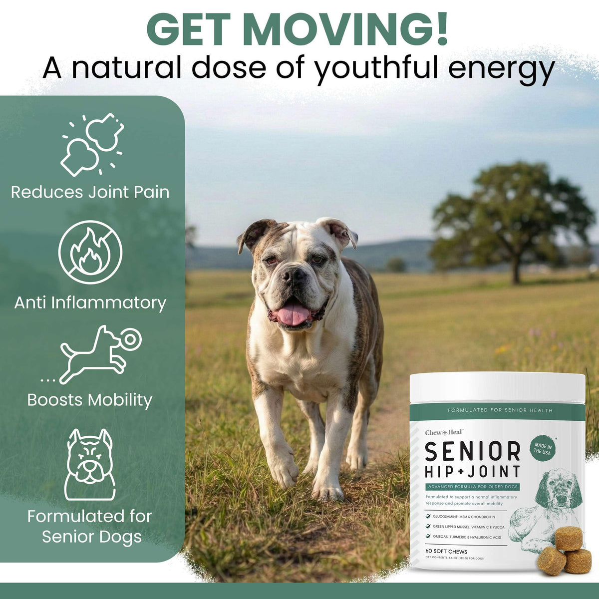Glucosamine Hip and Joint Supplement 120 Chews D907427