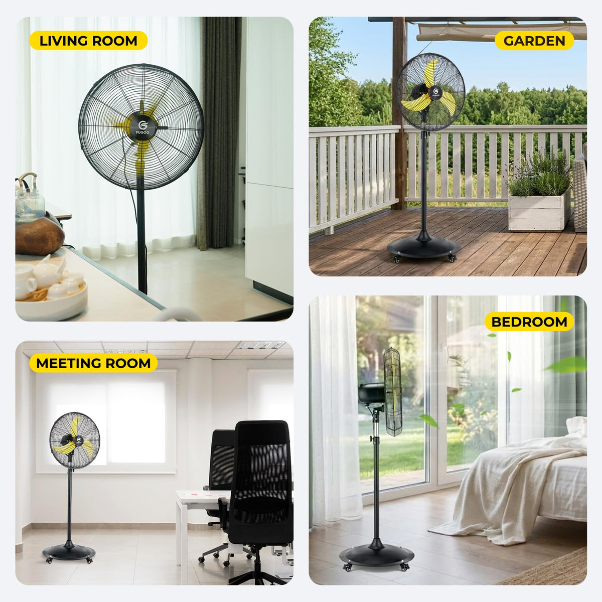20" Oscillating Outdoor Pedestal Fan E789288