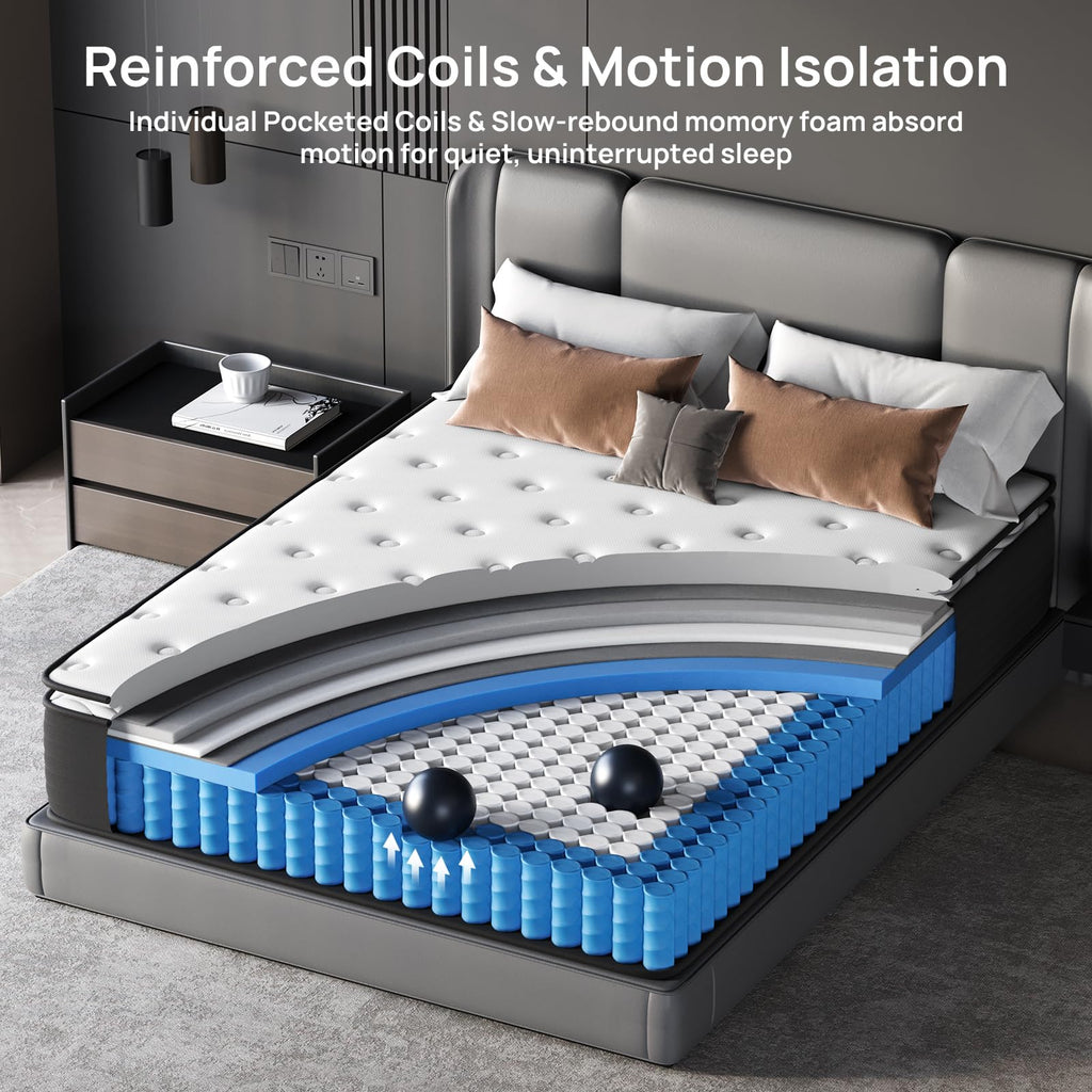 Full 12 inch Hybrid Mattress Z6306
