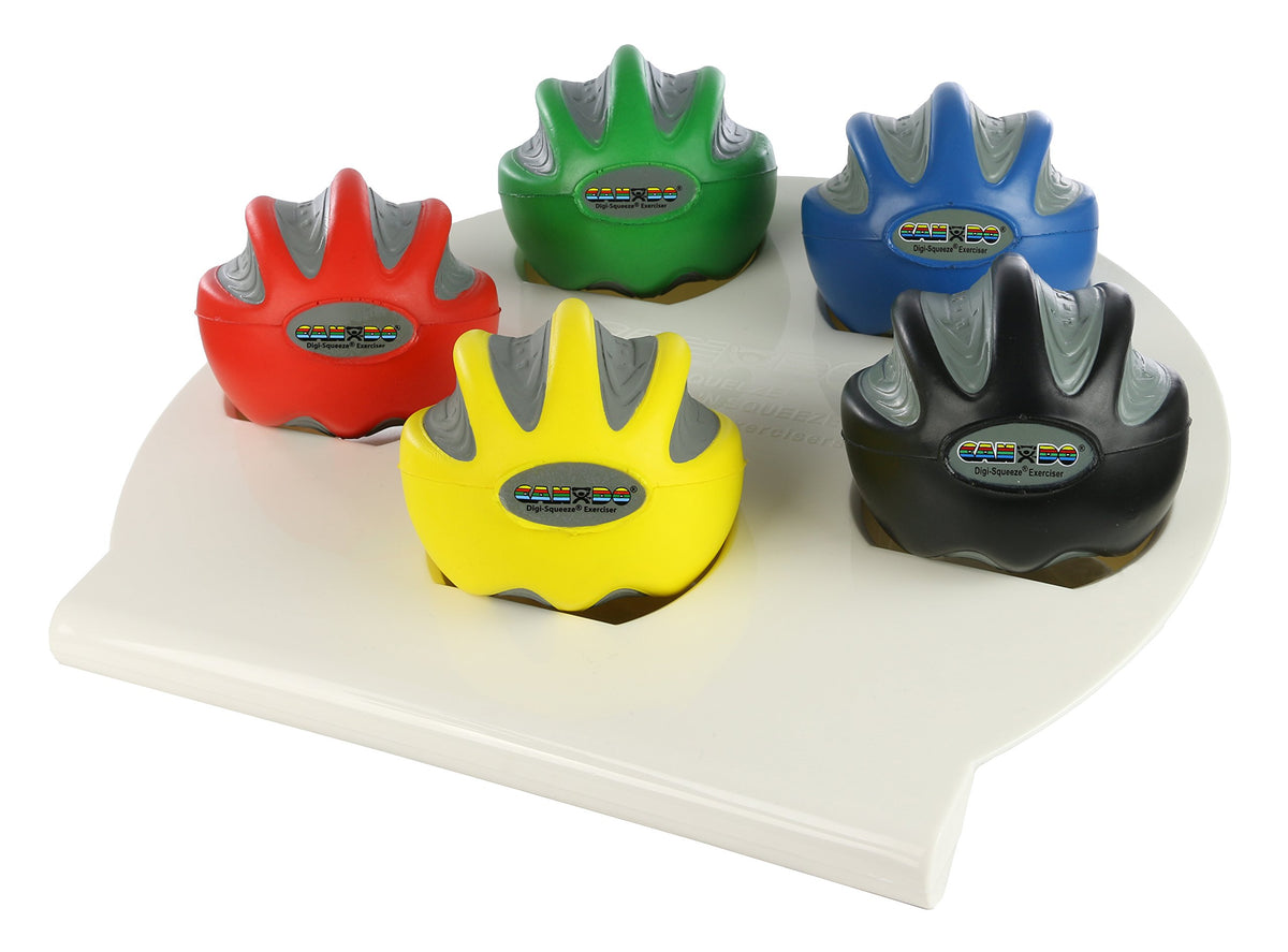 Hand Exerciser Set of 5 Pieces with Rack B4855