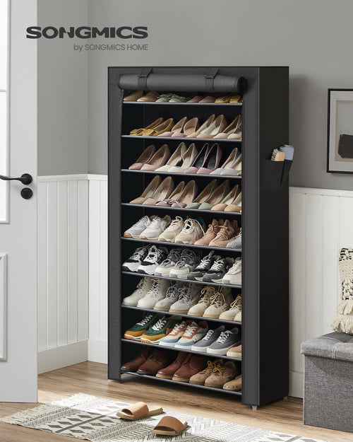 10-Tier Shoe Rack with Cover T56903