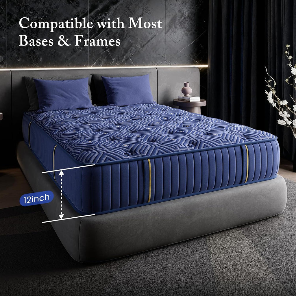 Queen 14 Inch Hybrid Gel Memory Foam Mattress in a Box N703073