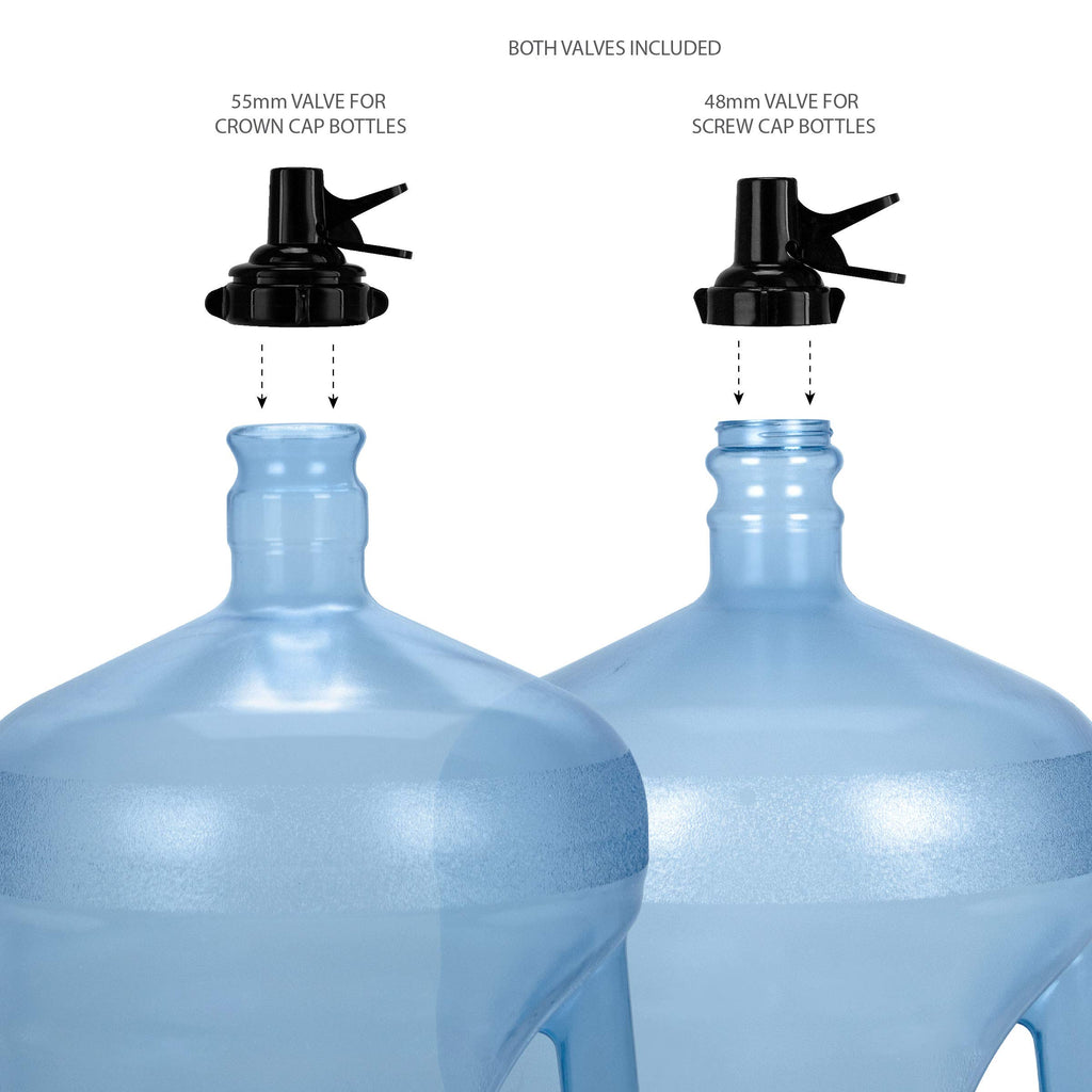 5 Gallon Water Bottle Jug Dispenser with 2 Valves I659631