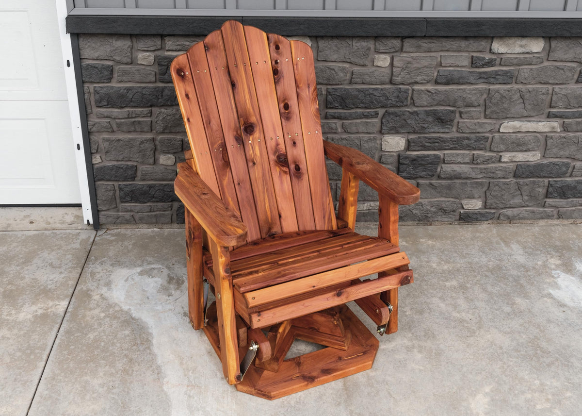 23" Cedar Adirondack Swivel Glider W197089
