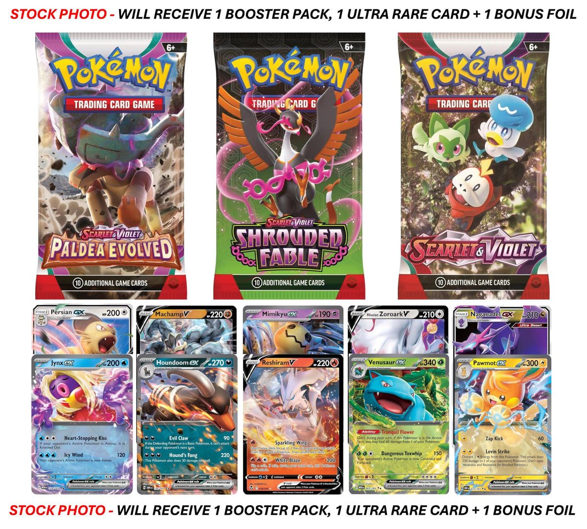 Pokemon TCG Booster Pack and Ultra Rare Holofoil Card O1806