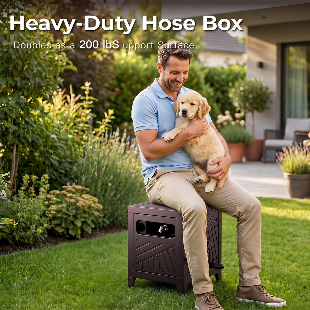 Heavy Duty Metal Hose Reel Box for 125FT x 5/8" Hose F9637