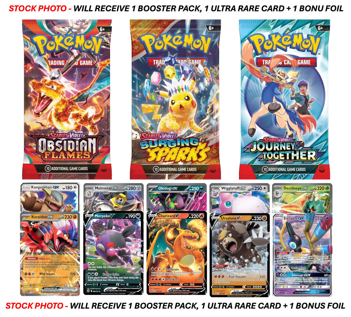 Pokemon TCG Booster Pack and Ultra Rare Holofoil Card O1806