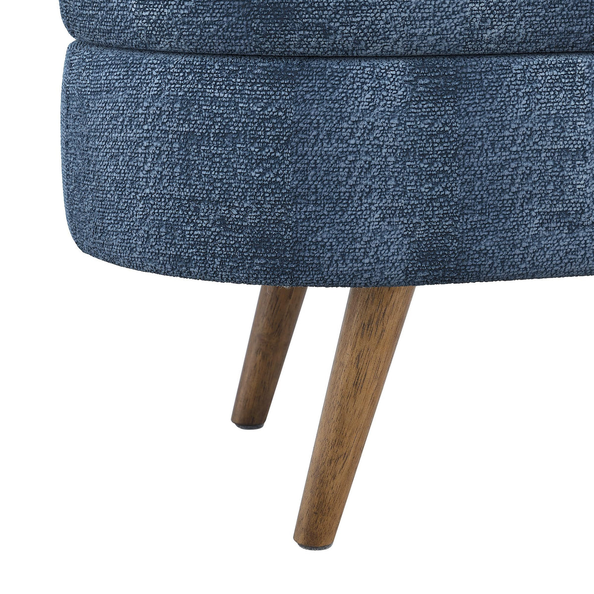 Oval Storage Bench with Rubber Wood Legs U264830